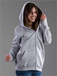 FELPA CON CAPPUCCIO E ZIP